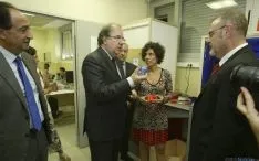 Imagen de la visita de Juan Vicente Herrera a Soria. / SN