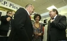 Imagen de la visita de Juan Vicente Herrera a Soria. / SN