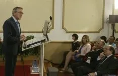 Imagen de la visita de Juan Vicente Herrera a Soria. / SN