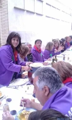 Comida popular en Ólvega (Soria).
