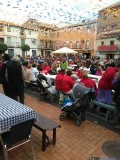 Comida popular en Ólvega (Soria).