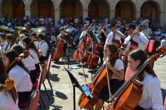 Pasacalles y concierto de las bandas de Soria y Cullera. /SN