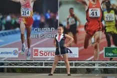 Las gimnastas del Numancia ofrecieron una demostración. /SN