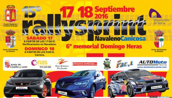 Cartel Rallysprint Navaleno-Canicosa, Soria.
