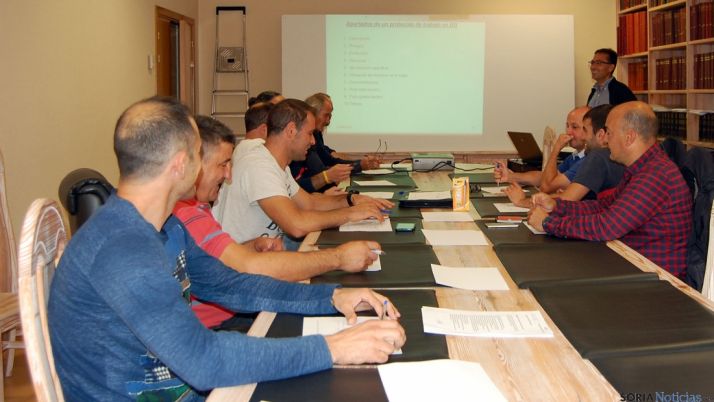 Los profesionales en el curso./Dip.