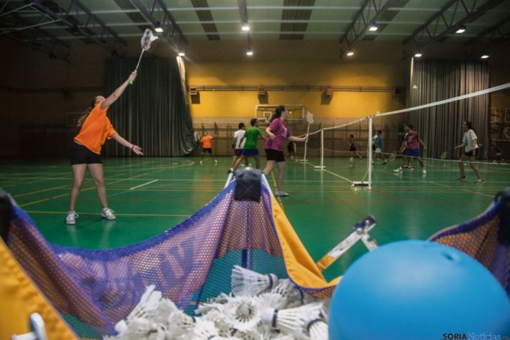 Pista de entrenamiento en el polideportivo Fuente del Rey, Soria.