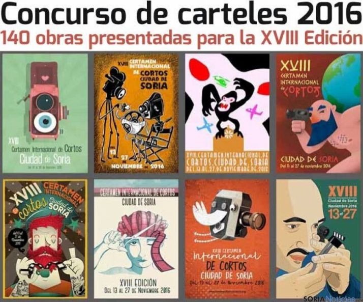 Concurso de carteles 2016 Certamen de Cortos Ciudad de Soria.