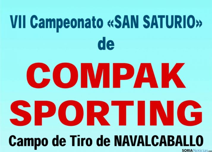 Cartel VII Campeonato Compak Soporting San Saturio en Navalcaballo (Soria).