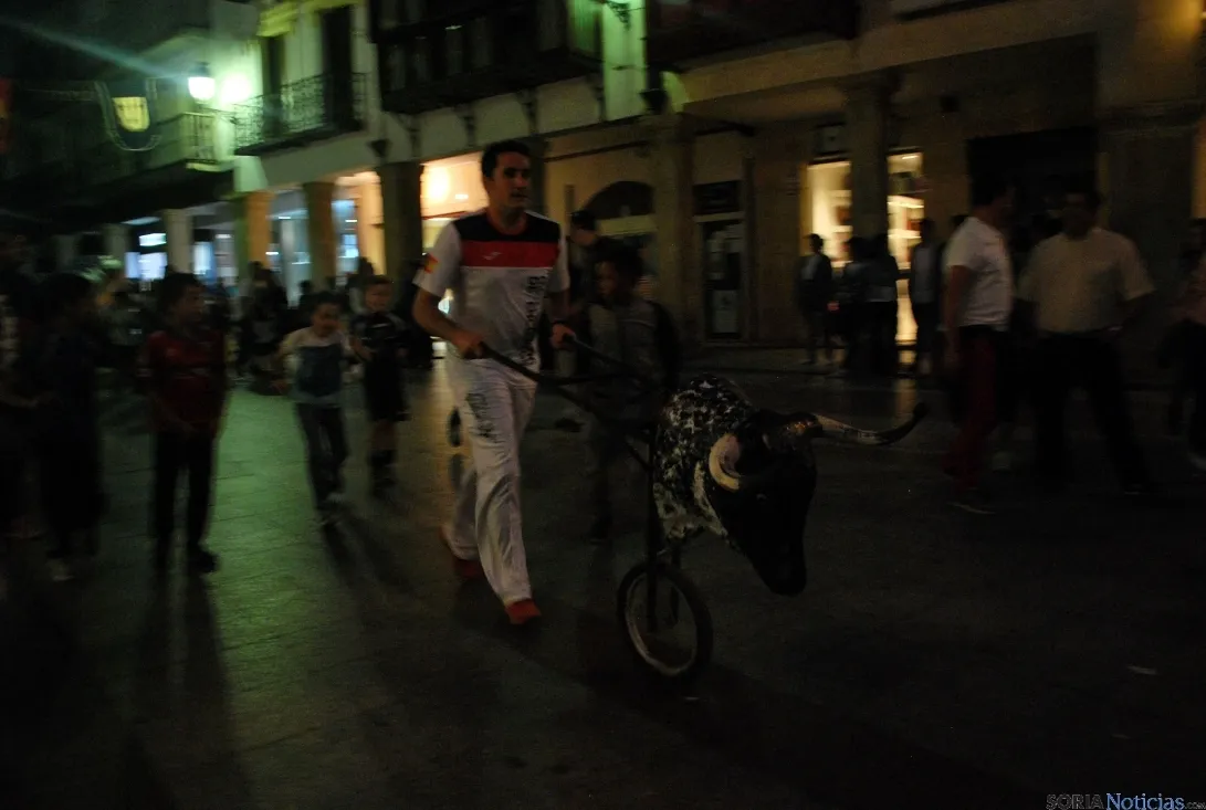 Imagen del encierro con carretones./SN