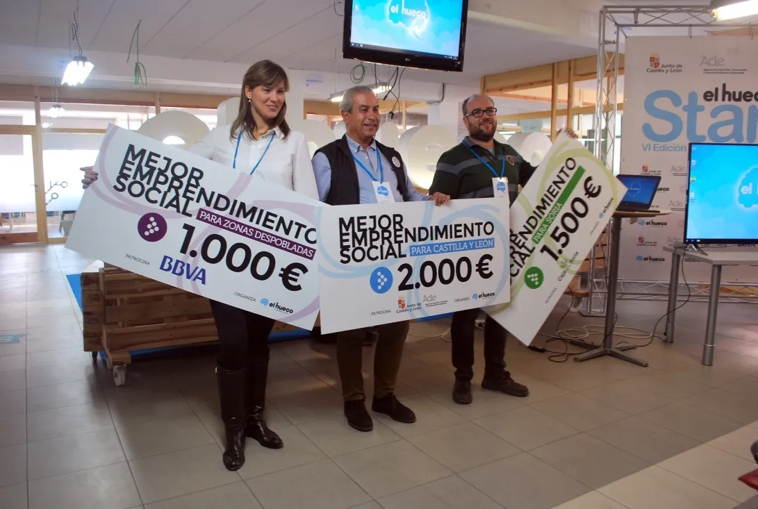 Una imagen de la entrega de premios de El Hueco Starter./SN
