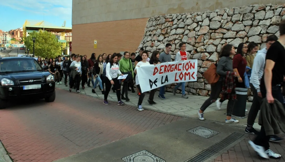 Una imagen de la concentración este miércoles en el Campus./SN