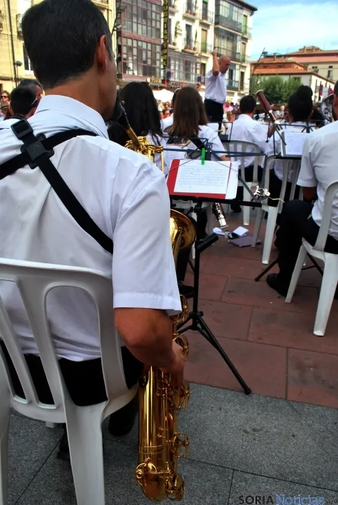Una imagen del concierto de la Banda este miércoles. / SN