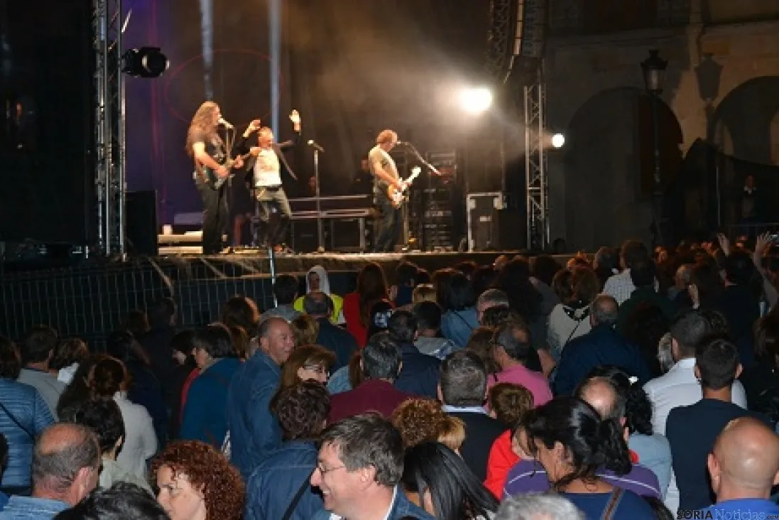 Concierto de La Unión en la plaza Mayor de Soria. /SN