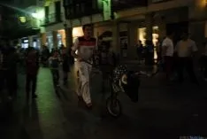 Imagen del encierro con carretones./SN
