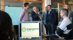 El consejero en las dependencias de El Hueco, este viernes. / SN