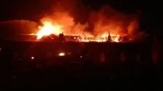 Incendio en Quintanar de la Sierra