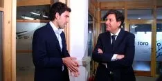 Un momento de la visita del consejero de empleo a Soria este viernes. / SN