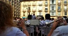 Una imagen del concierto de la Banda este miércoles. / SN