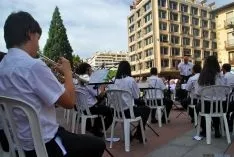 Una imagen del concierto de la Banda este miércoles. / SN