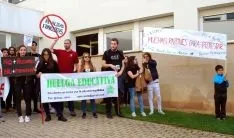 Una imagen de la concentración este miércoles en el Campus./SN