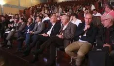 Una imagen de la ceremonia de hermanamiento este martes en el Palacio de La Audiencia. / SN