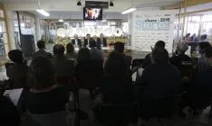 Un momento de la visita del consejero de empleo a Soria este viernes. / SN