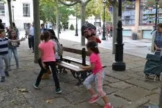 Imagen del desfile de gigantes y cabezudos por las calles de Soria. /SN