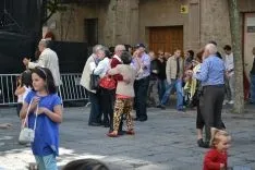 Baile público amenizado por 'Estrella Central' en la plaza San Clemente'. /SN