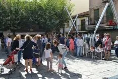 Baile público amenizado por 'Estrella Central' en la plaza San Clemente'. /SN