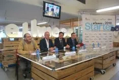 Un momento de la visita del consejero de empleo a Soria este viernes. / SN