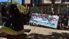 Imagen de la concentración este sábado./SN