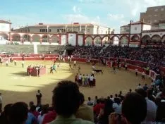 Imagen del encierro con carretones./SN
