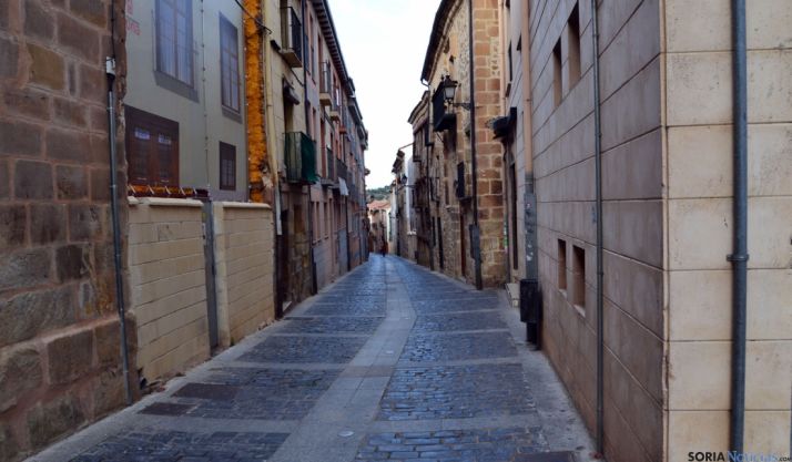 Una de las calles del casco viejo de Soria./SN