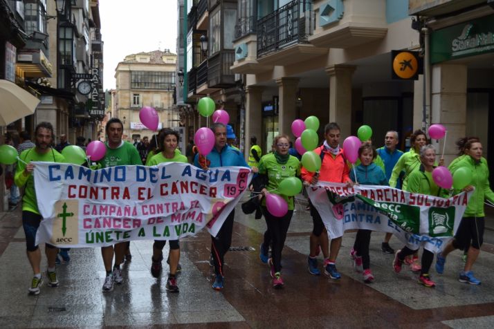 Grupo participante en la marcha contra el cáncer. /SN
