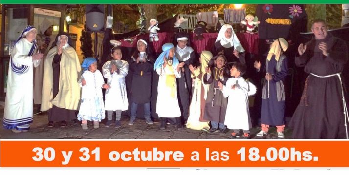 Teatro sobre santos este fin de semana.