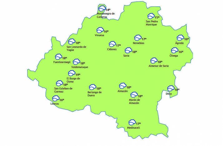 Mapa para este martes./eltiempo.es