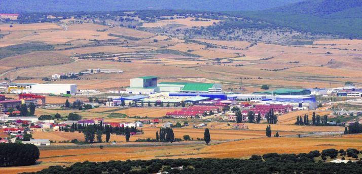 Vista parcial del polígono industrial Emiliano Revilla, en Ólvega. / SN