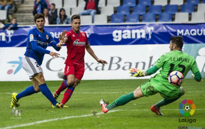 Momento del tanto de Manu del Moral. LFP