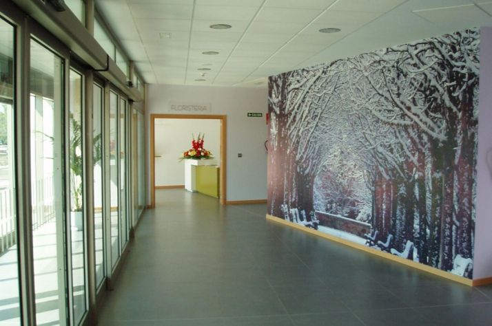 Interior del Tanatorio Municipal.