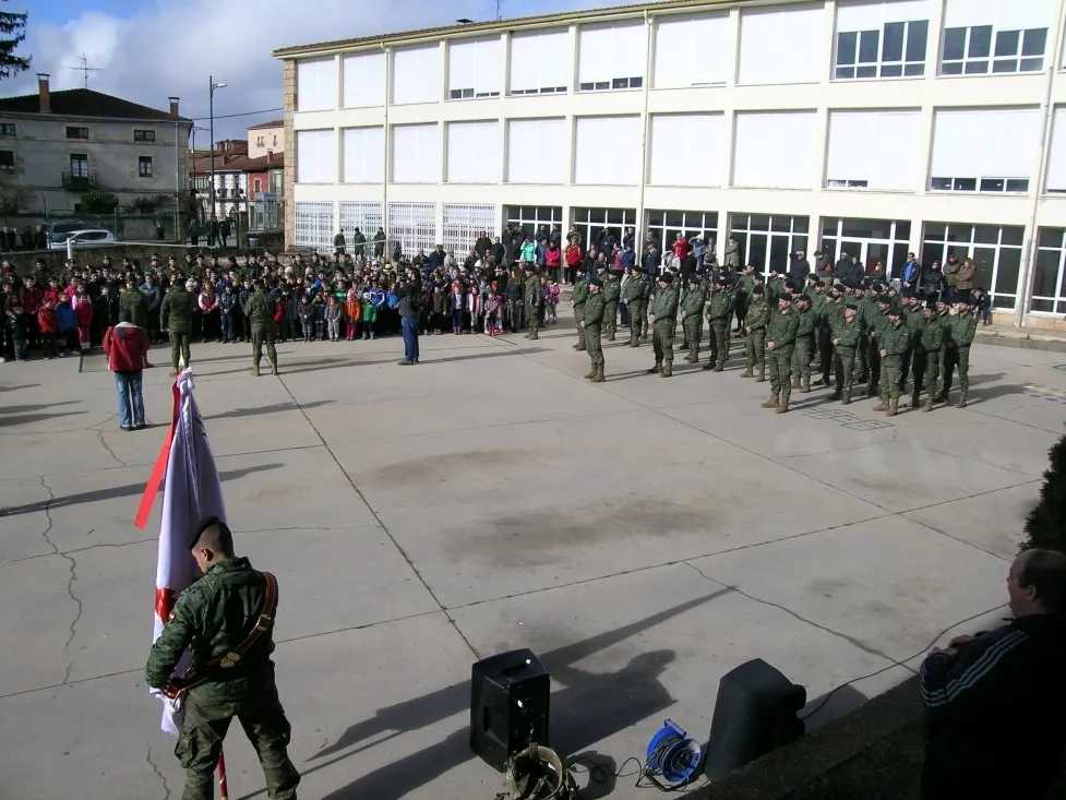 El acto central en el colegio de Navaleno./Subdelg.