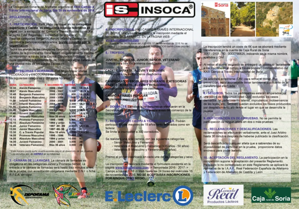 Cartelería para la prueba./CSoria