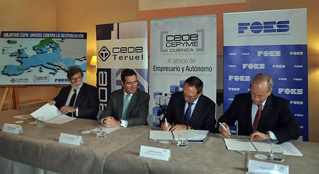 Aparicio, (izda.), Garamendi, Sarrión y Torre, este martes en Cuenca. / CCC