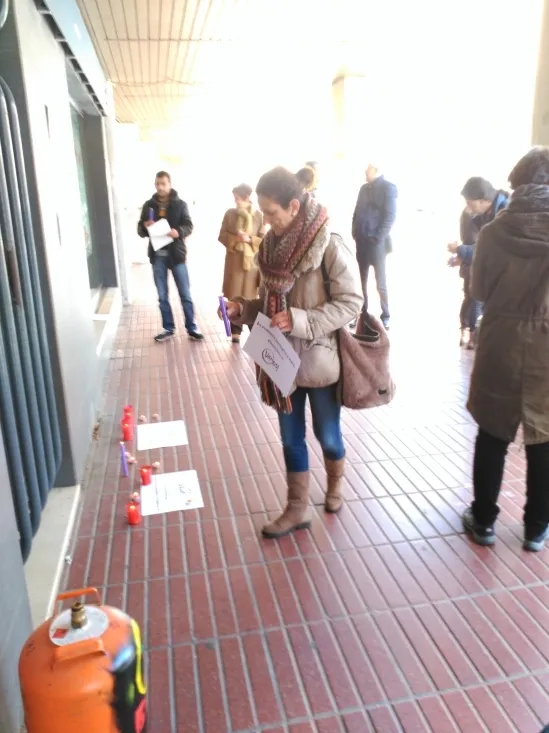 Concentración ante la oficina de Gas Natural Fenosa. /SN