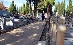 Una imagen del cementerio este martes 1. / SN