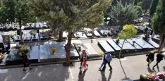 Una imagen del cementerio este martes 1. / SN