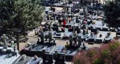 Una imagen del cementerio este martes 1. / SN