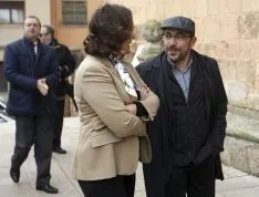 Imagen de la visita de la consejera a Berlanga de Duero este viernes. / SN
