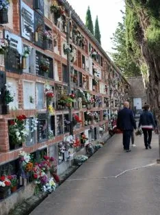 Una imagen del cementerio este martes 1. / SN