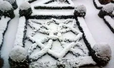 Una imagen de la nevada este miércoles en Ágreda./SN
