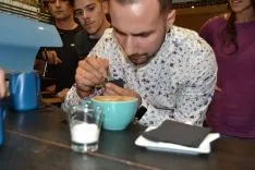 Héctor Hernández y Javier Carrión en Enjoy Coffee